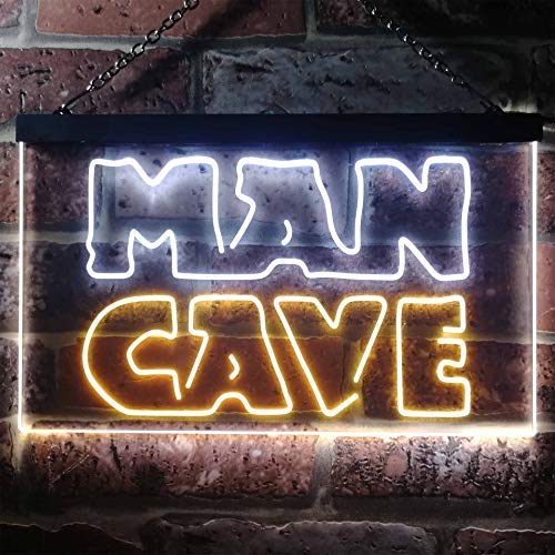 Man Cave Dual LED Neon Light Sign1
